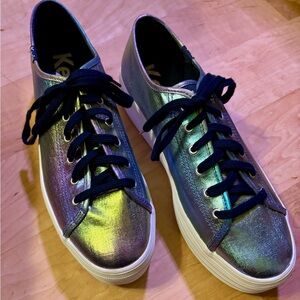 Keds Metallic Platform Sneakers